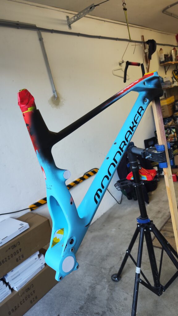 carbon frame befor repair