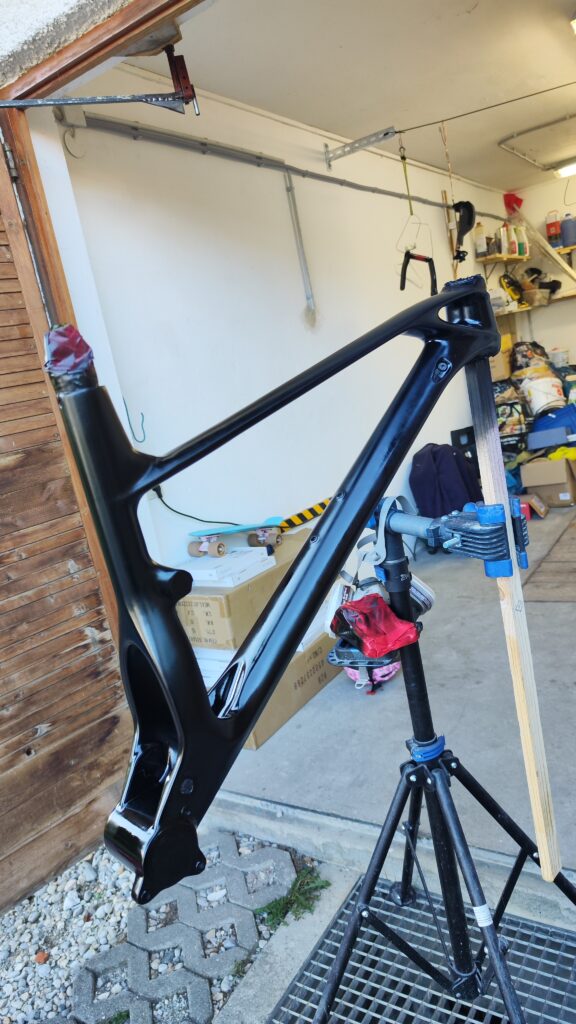 carbon frame painting process